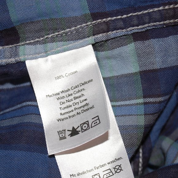 Men's Grey Cotton Eddie Bauer Long Sleeve Button Down Classic Fit 2XLT - Picture 7 of 7